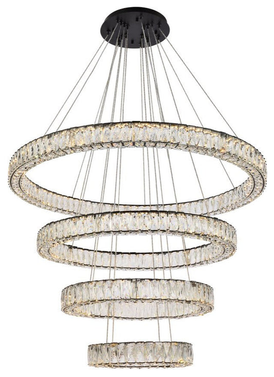 Modern Black 4-Light ChandelierBy Home Living