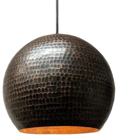 Cascading Copper Globe Drop Chandelier 5-Piece, Rio GrandeBy SoLuna