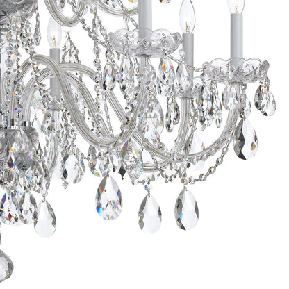 Traditional Crystal 16 Light Chandelier, Polished Chrome, 16, ClearBy Crystorama Lighting