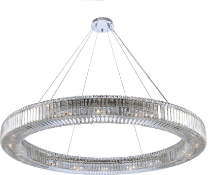 Rondelle Pendant, Chrome, 47"By KALCO LIGHTING