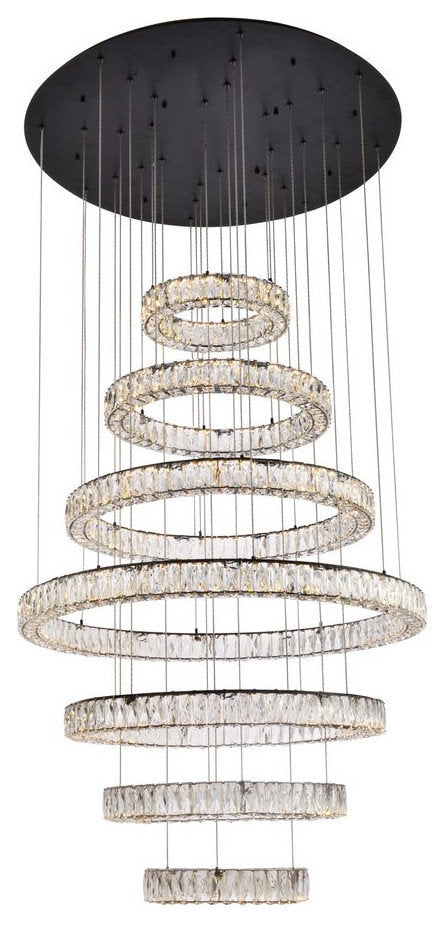 Modern Black 7-Light ChandelierBy Home Living
