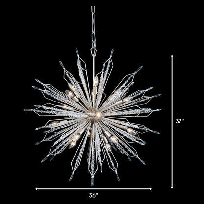 Varaluz 311P16 Orbital 16 Light 36"W Crystal Sputnik Chandelier - Gold DustBy Varaluz
