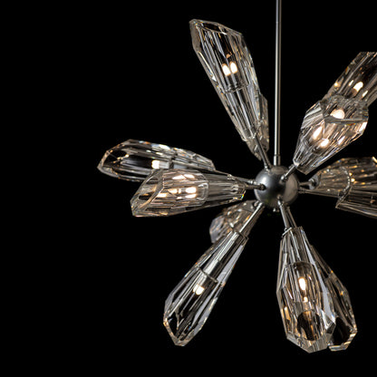 Luma 12-Light Starburst Pendant - Sterling - CrystalBy Hubbardton Forge