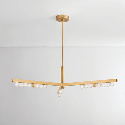 Annecy 50.5" Wide 3-Light Vintage Brass ChandelierBy Corbett Lighting