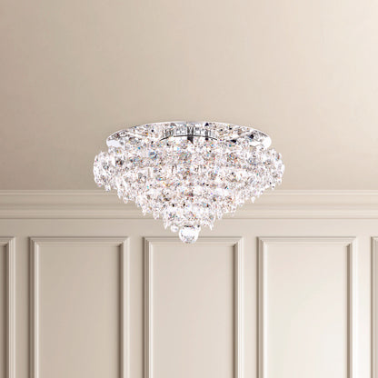 Schonbek Bn1416N-401S 4 Light Crystal Semi-Flush, Polished Stainless SteelBy Schonbek