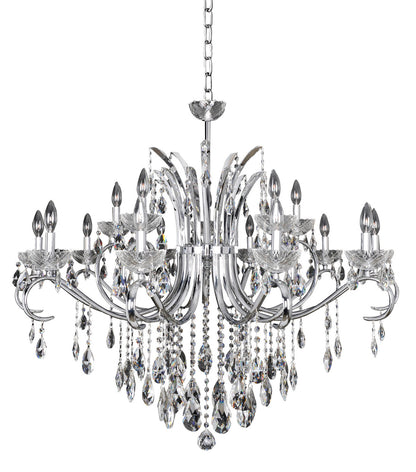Catalani 42"x35" 15-Light Transitional Large Chandeliers by AllegriBy Allegri Crystal by Kalco Lighting