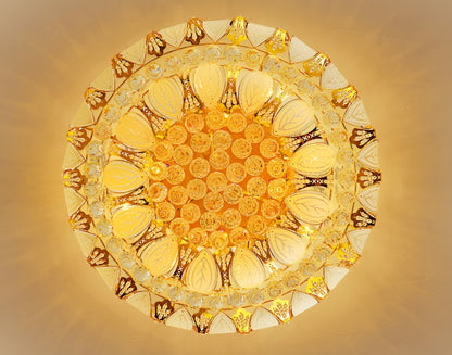 Acerenza | Luxury Modern Crystal LED Chandelier, Dia31.4xh9.8", Warm LightBy Miron Demid LLC