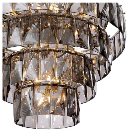 Nickel Smoked Glass Chandelier | Eichholtz Amazone LBy OROA - Furniture
