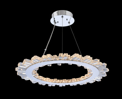 Quasar 28x1.25" 1-Light Modern Large Pendants by AllegriBy Allegri Crystal by Kalco Lighting