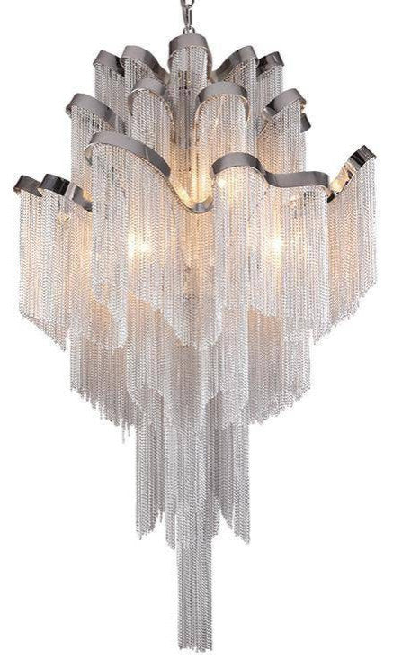 Cadena French Empire Staircase Chandelier, W35"xH43"By Morsale.com