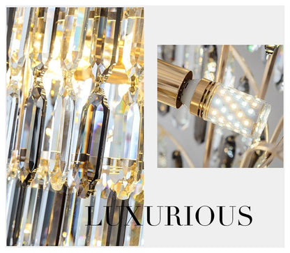 Saint-Cezaire-sur-Siagne | Stunning Large Crystal Chandelier, Dia31.5"By Miron Demid LLC