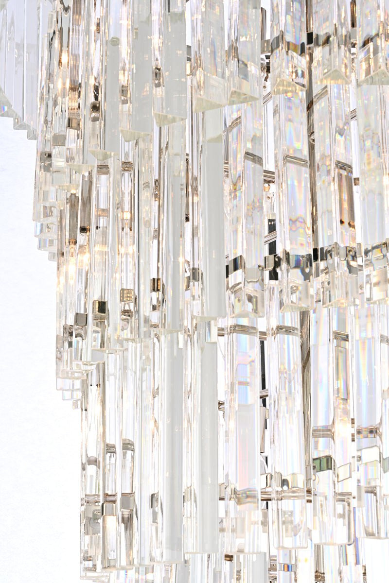Elegant Lighting 30" Spiral Crystal ChandelierBy Elegant Furniture & Lighting