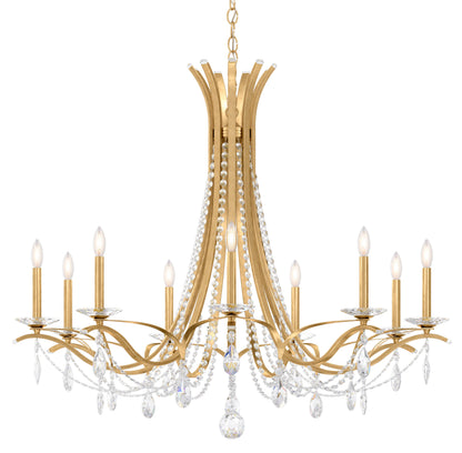 Schonbek Va8339N-22S 9 Light Crystal Chandelier, Heirloom GoldBy Schonbek
