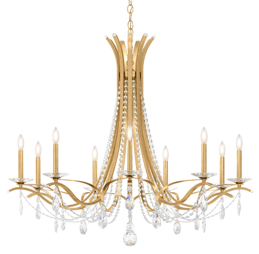 Schonbek Va8339N-22S 9 Light Crystal Chandelier, Heirloom GoldBy Schonbek