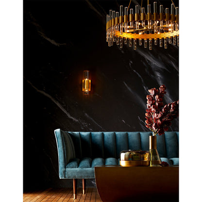 Haskell Chandelier, Gold, LargeBy Arteriors