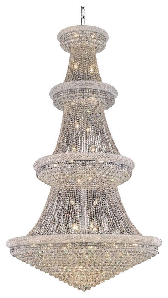 Elegant Primo 48-Light Chrome Chandelier Clear Royal Cut CrystalBy Elegant Furniture & Lighting
