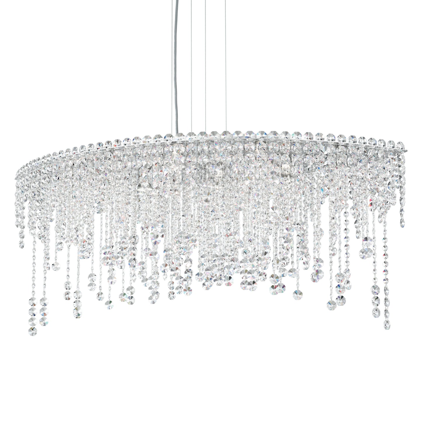 Schonbek Ch4811N-401H 8 Light Crystal Pendant, Polished Stainless SteelBy Schonbek