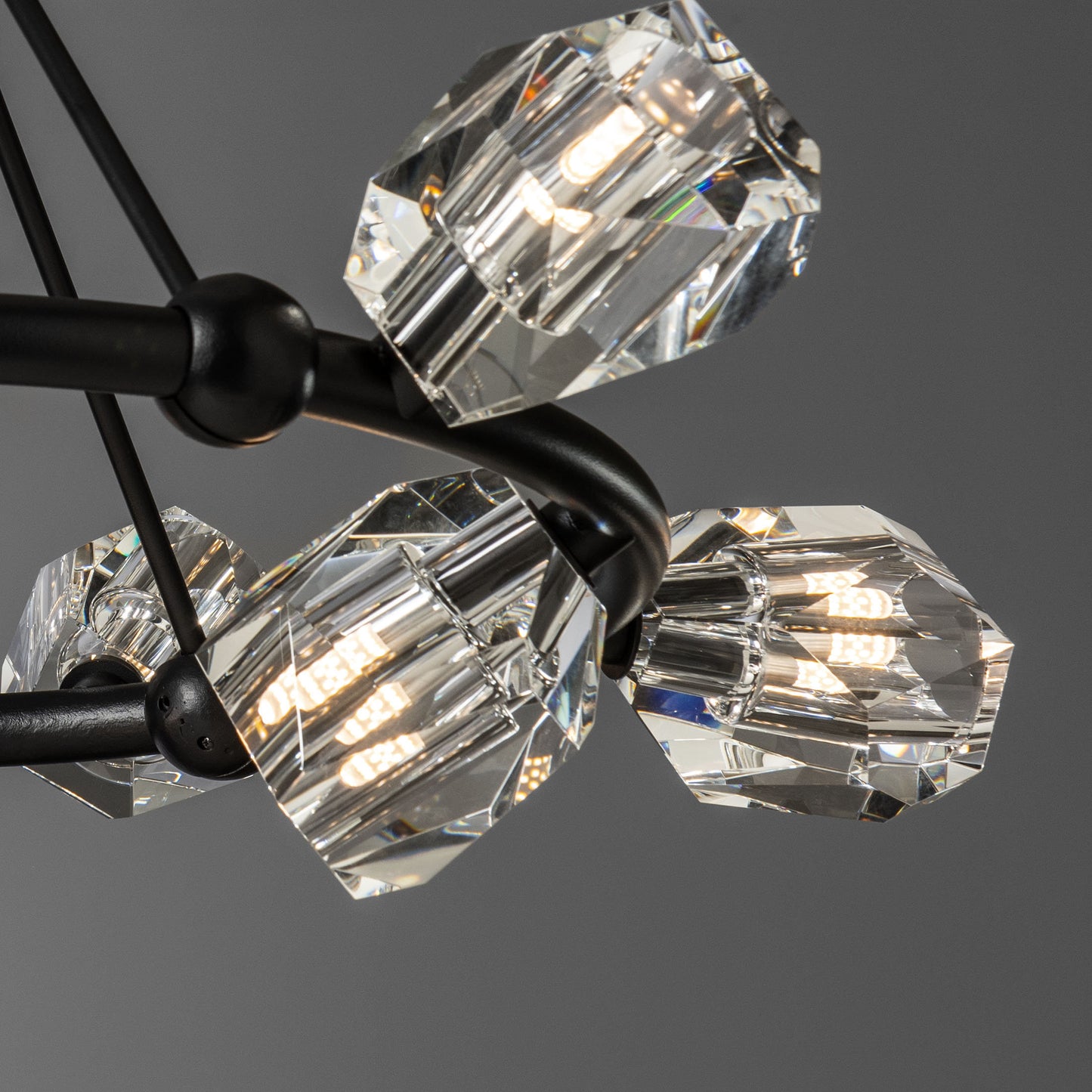 Gatsby 9-Light Ring Pendant - Black - CrystalBy Hubbardton Forge
