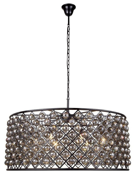 Urban Classic Madison 10 Light Pendant Lamp, Mocha BrownBy Urban Classic