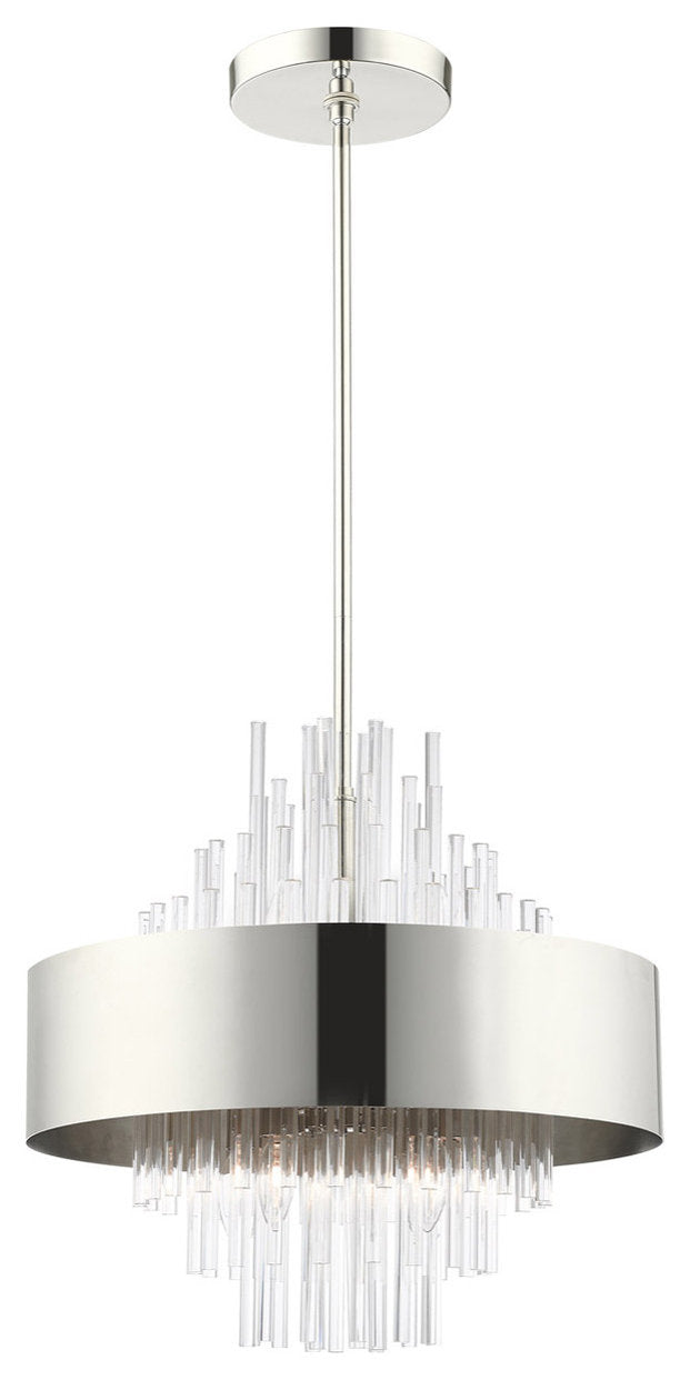Orenburg 8 Light Chandelier, Polished NickelBy Livex Lighting Inc.