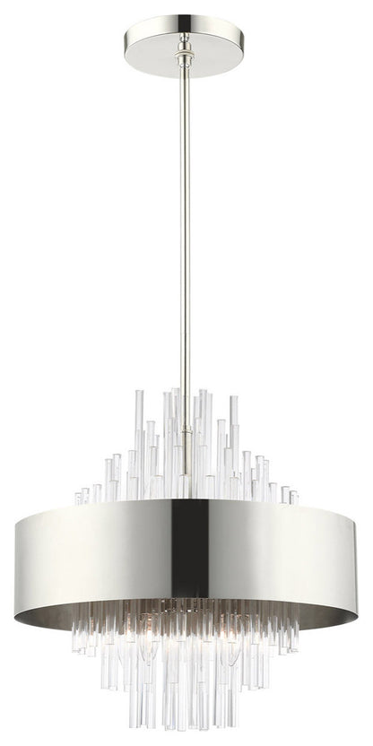 Orenburg 8 Light Chandelier, Polished NickelBy Livex Lighting Inc.