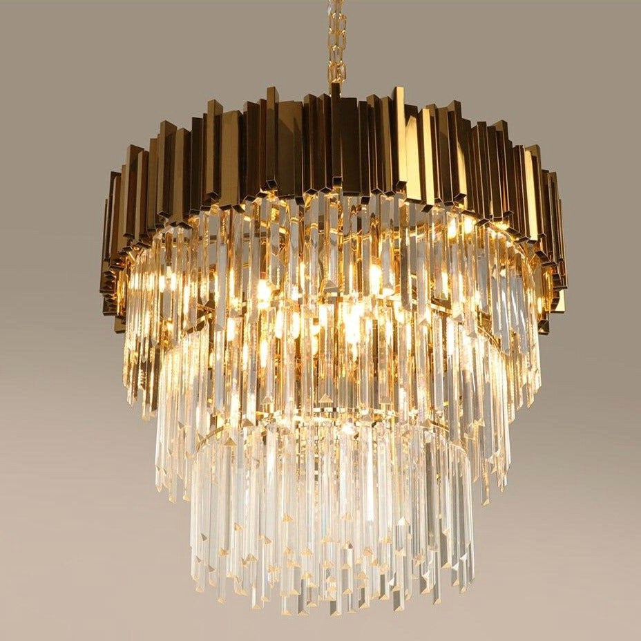 Gio Collection Crystal Chandelier, Diameter 40"By MORSALE