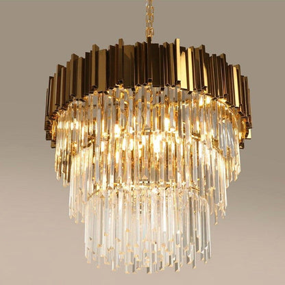Gio Collection Crystal Chandelier, Diameter 40"By MORSALE