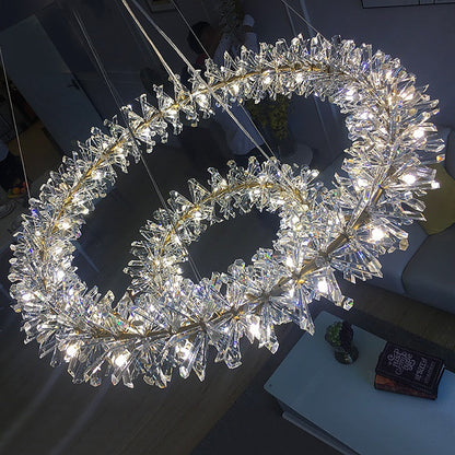 Mira Double Ring Crystal ChandelierBy MORSALE