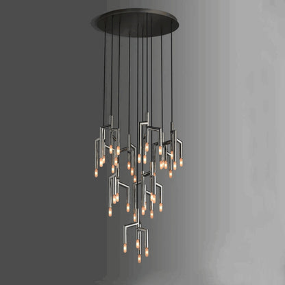40-Light Stainless Steel Pendant Light FixtureBy Morsale.com
