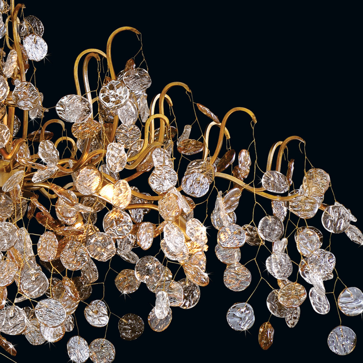 Eurofase Lighting 29057 Campobasso 7 Light 27"W Flush Mount - GoldBy Eurofase Lighting