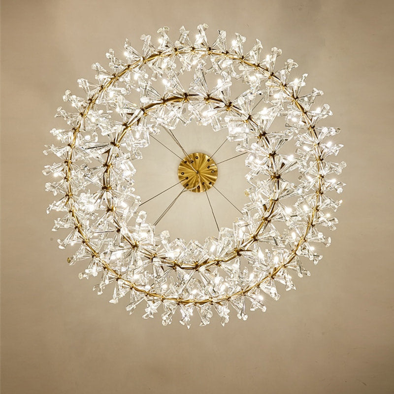 Mira Double Ring Crystal ChandelierBy MORSALE