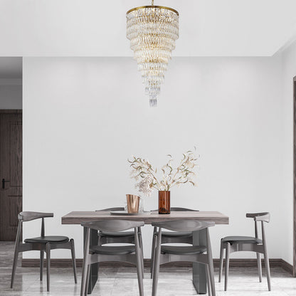 32"D 39-Light Gold Crystal ChandelierBy Design Living
