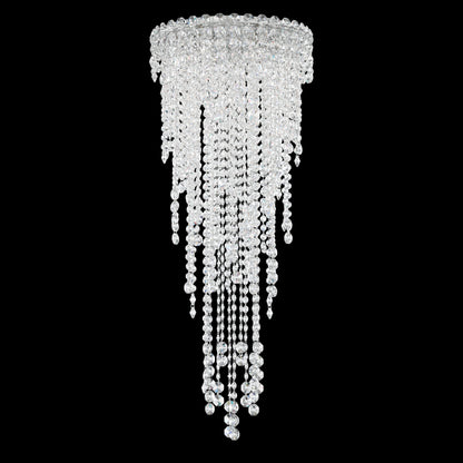 Chantant 4-Light Close to Ceiling in Stainless Steel With Clear Heritage CrystalBy Schonbek