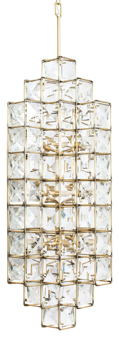 Varaluz 329F14 Cubic 14 Light 19"W Crystal Chandelier - Calypso GoldBy Varaluz