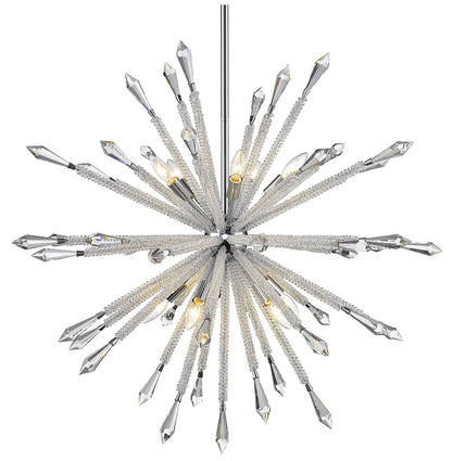 Z-Lite 4002-10 Soleia 10 Light 37"W Crystal Sputnik Chandelier - ChromeBy Z-LIte