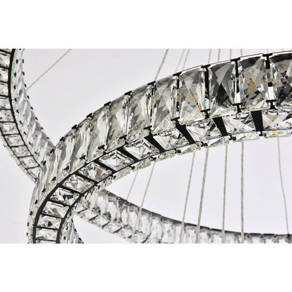 Monroe 4 Light Chandelier, BlackBy Elegant Furniture & Lighting