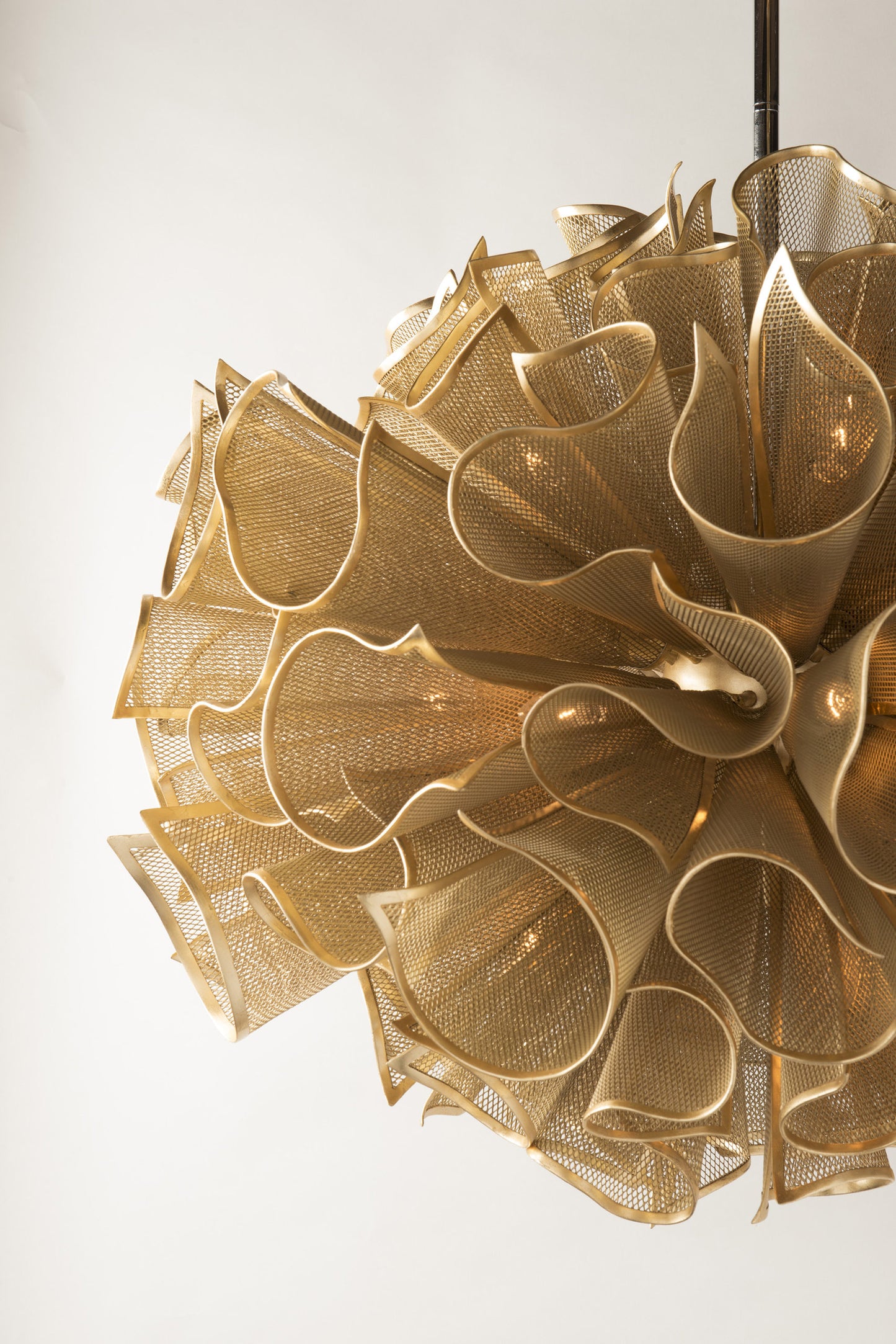 Pulse Pendant, Gold Leaf Finish, 45"By Corbett Lighting