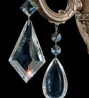 La Scala 10-Light Chandelier in Parchment Bronze With Clear Heritage CrystalBy Schonbek
