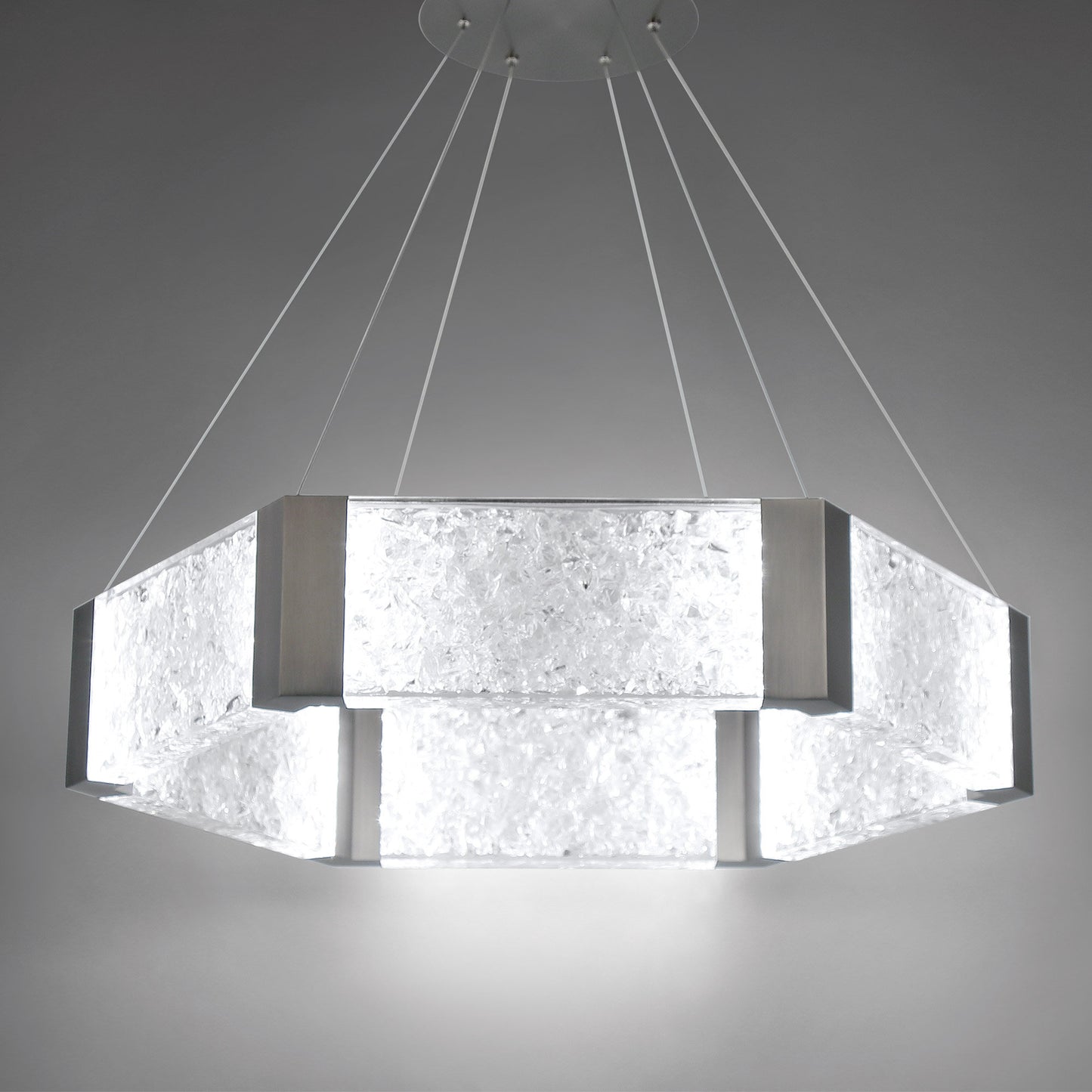 Modern Forms PD-76034 Forever 34"W LED Suspended Drum Chandelier - Aged BrassBy Modern Forms