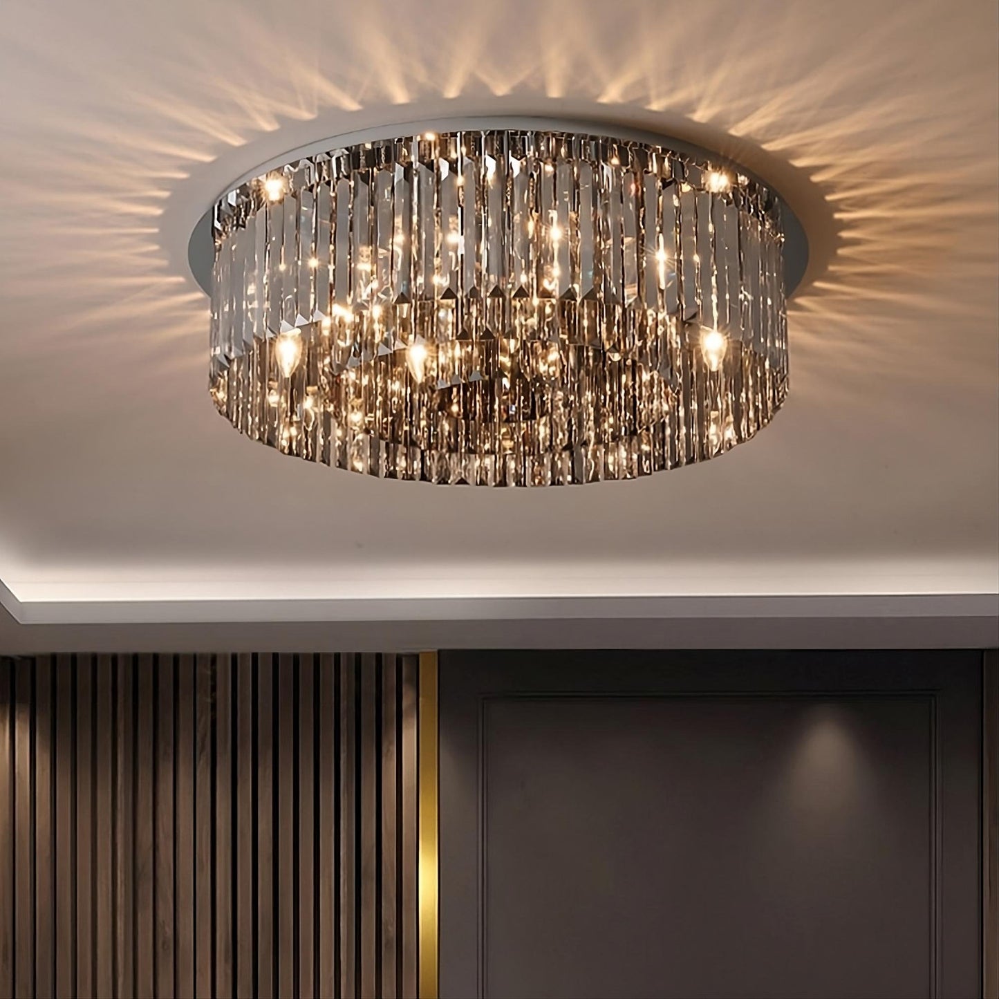Gio Ceiling Chandelier, 40"By Morsale.com