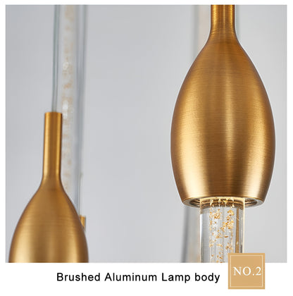Castagniers | Staircase Gold Crystal Chandelier, 36 Lights (2)By Miron Demid LLC