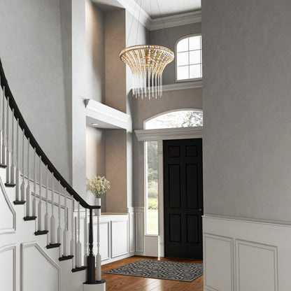Fantania 36'' Wide 8-Light Chandelier Champagne GoldBy ELK Group International