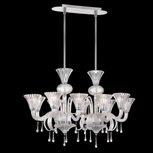 Gloria Chrome Ten-Light Chandelier