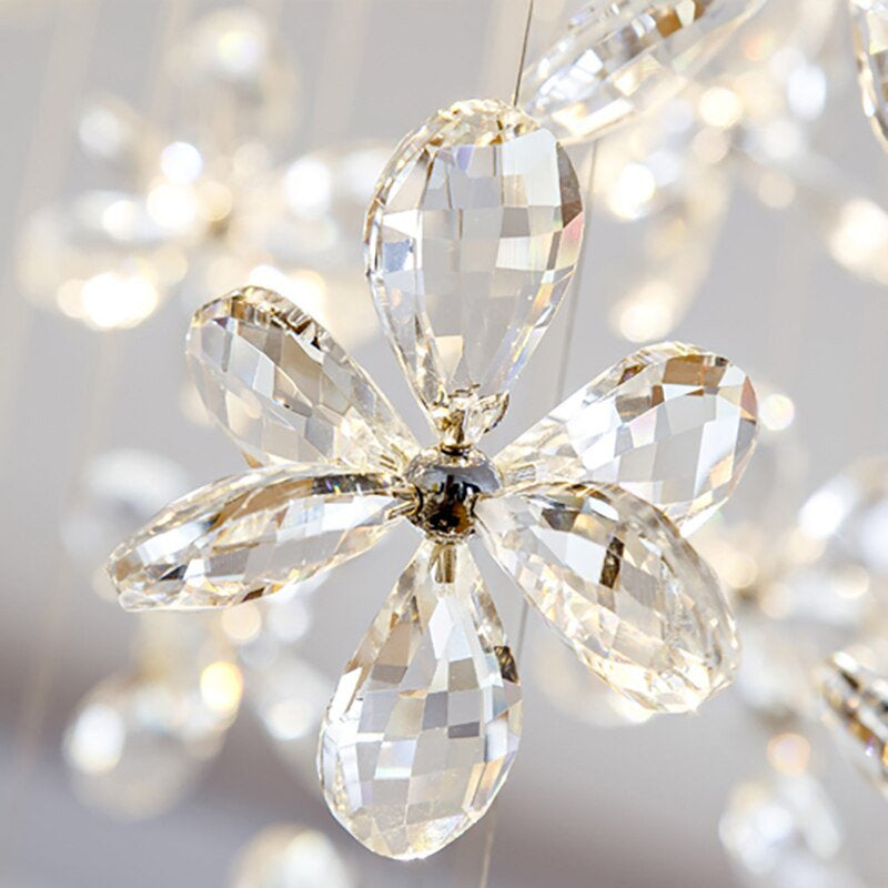 Spherical Ceiling Chandelier with Butterfly Crystals, D31.5xh78.7"By Miron Demid LLC