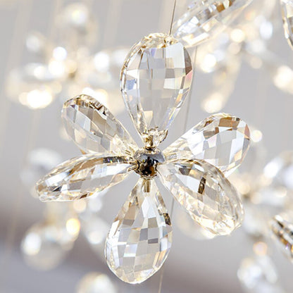 Spherical Ceiling Chandelier with Butterfly Crystals, D31.5xh78.7"By Miron Demid LLC