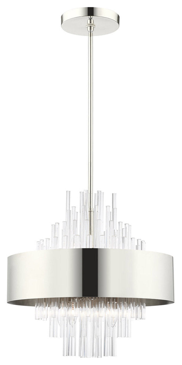 Orenburg 8 Light Chandelier, Polished NickelBy Livex Lighting Inc.