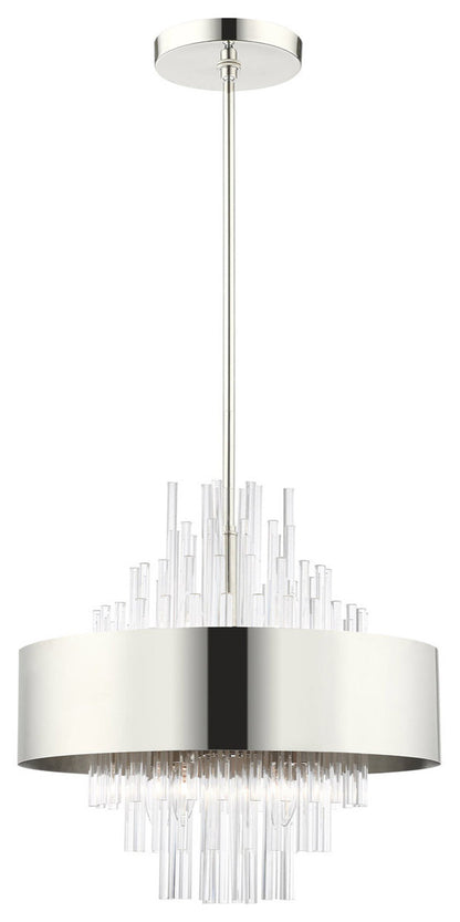 Orenburg 8 Light Chandelier, Polished NickelBy Livex Lighting Inc.