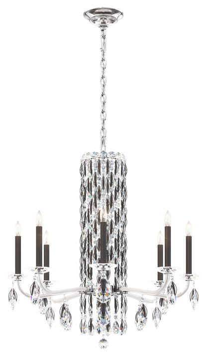 Schonbek Rs8308N-51S 8 Light Crystal Chandelier, BlackBy Schonbek