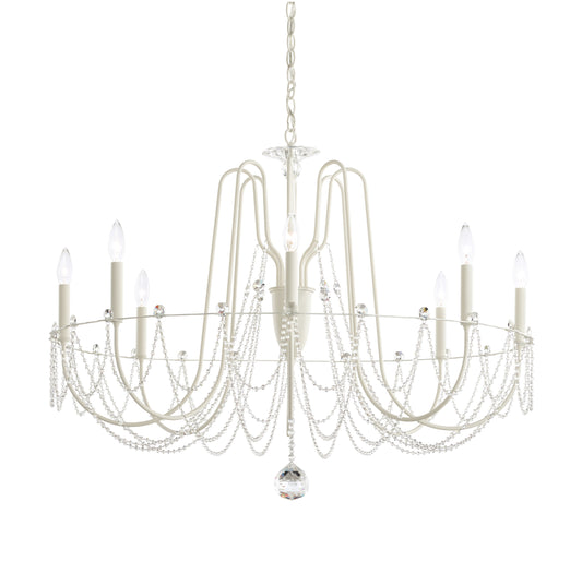 Schonbek Ar1008N-06S 8 Light Crystal Chandelier, WhiteBy Schonbek