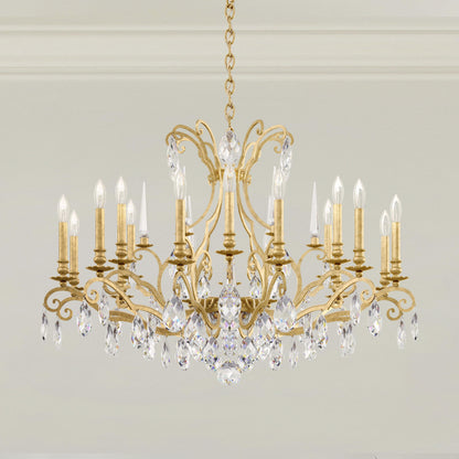 Schonbek Rn3892N-22H 18 Light Crystal Chandelier, Heirloom GoldBy Schonbek